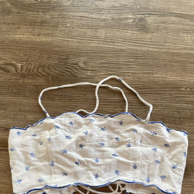 Rückenfreies Crop Top