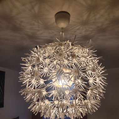 Lampe IKEA mit Fransen