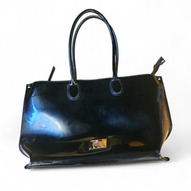 L.Credi Patent Leather Handbag