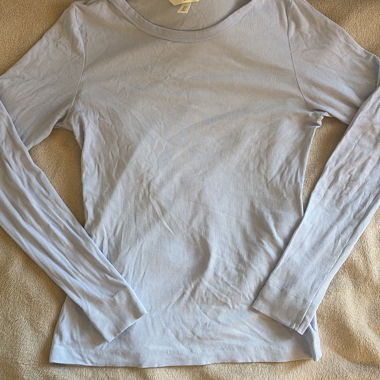 H&M Long-Sleeve Shirt Blue