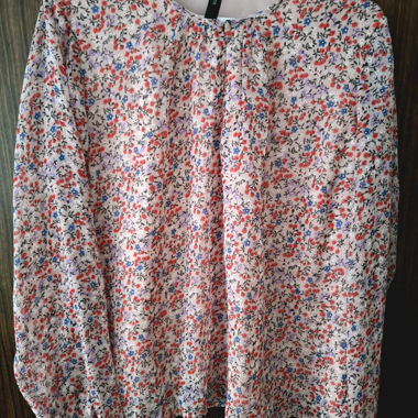 Chemisier fleuri YAS à manches longues XL