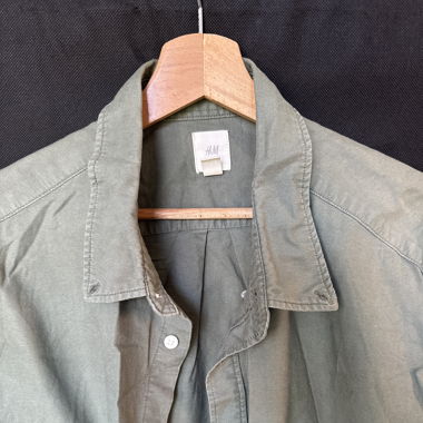 Camicia a maniche corte verde
