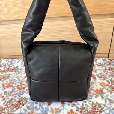 Black Padded Shoulder Bag