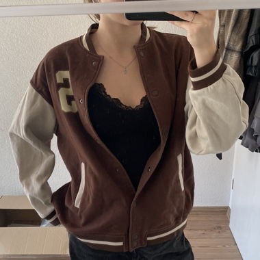 Veste college marron