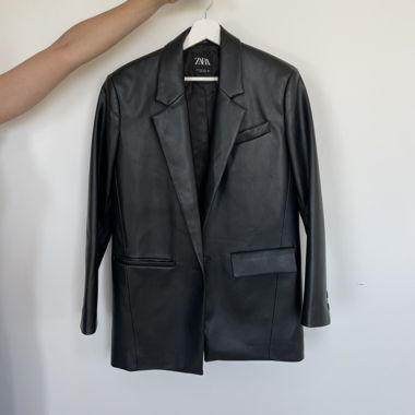 Zara Faux Leather Coat