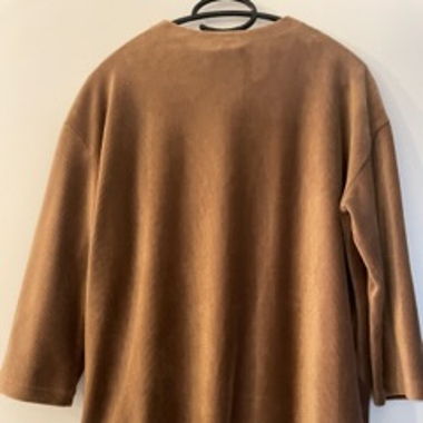 Samt Pullover braun