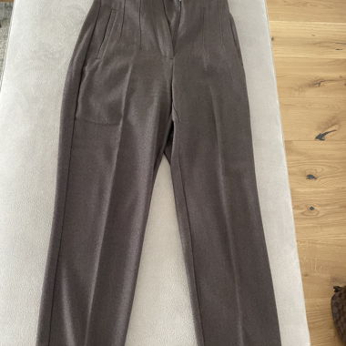Pantaloni in tessuto marrone