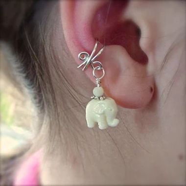 Pince d'oreille / Earcuff Éléphant