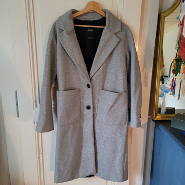 Manteau long gris