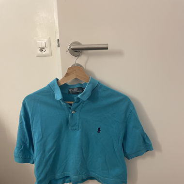 Poloshirt Crop Top
