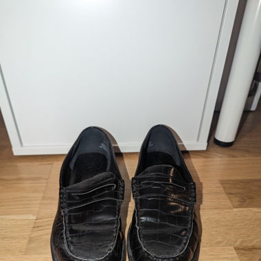 schwarze mokassins 