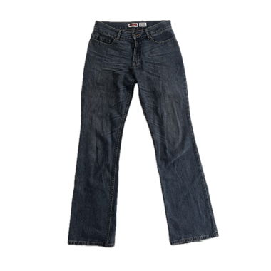 NoName, straight leg, dark blue jeans