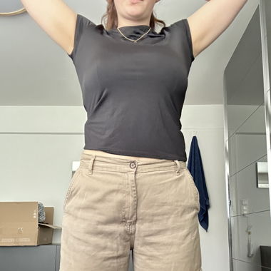 Cargohose beige
