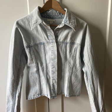 Veste en jean bleu clair