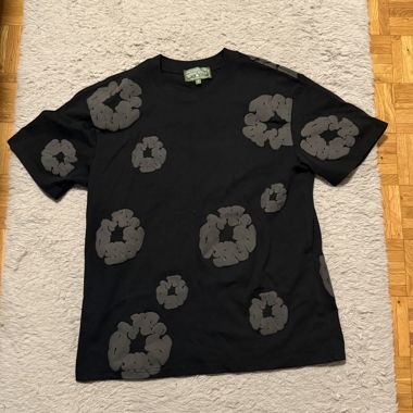 T-shirt noir Demin Tears