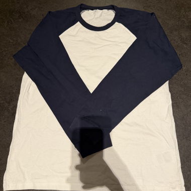 Uniqlo Blue-White Long Sleeve Shirt
