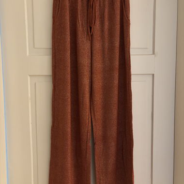 Sparkly Wide-Leg Pants