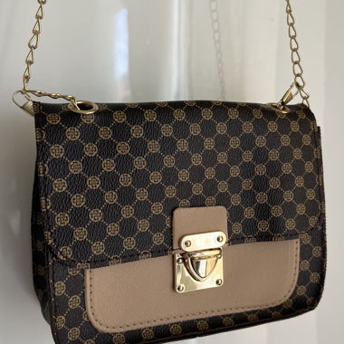 Braun Beige Tasche