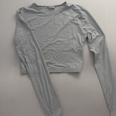 Zara Langarm Crop Top