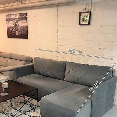 Bettsofs Ecksofa Marineblau  von Micasa