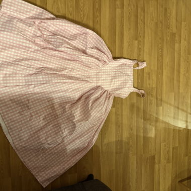 Robe à carreaux vichy rose (style Barbie)