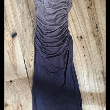 Robe bandeau froncée SHEIN