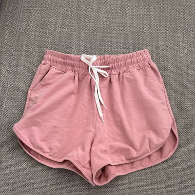 Stoff shorts pink