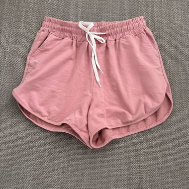 Stoff shorts pink