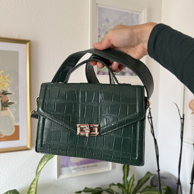 SAC VERT FONCÉ - sacoche