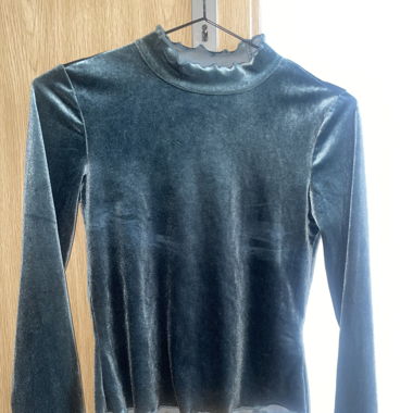 Langarm Top aus Samt