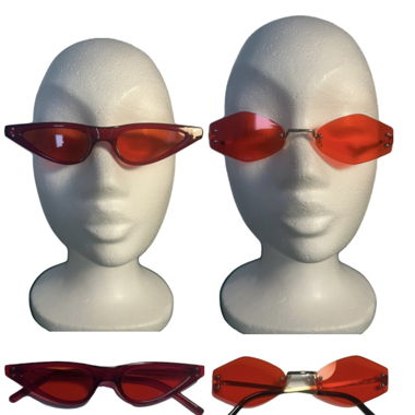 Lunettes de soleil rouge