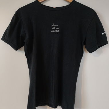 Schwarzes T-Shirt "Survival" mit Tanz-Print