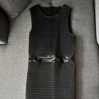 ZARA Kleid in Lederoptik