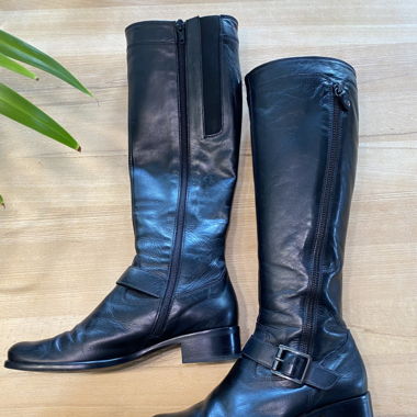 Echtleder Plateau Stiefel von Gabor