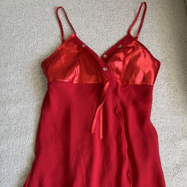 Red pyjamas top and bottom size S or Xs 