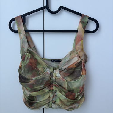 Zara top court floral