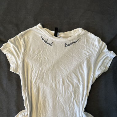 T-Shirt blanc avec inscription 