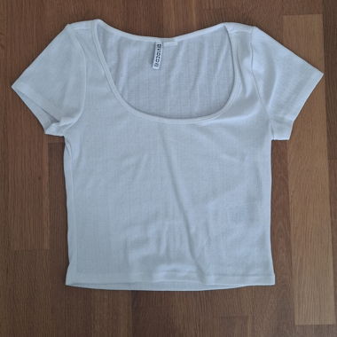 Crop top blanc