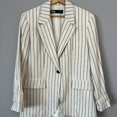 Striped ZARA Blazer, Size M