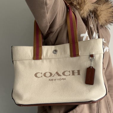 Coach Canvas Tote Bag