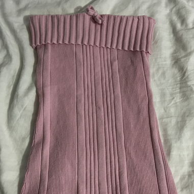 Pink Ribbed Tank Top