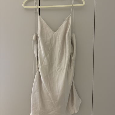 Top in raso beige