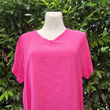 Viscose Bluse in Pink