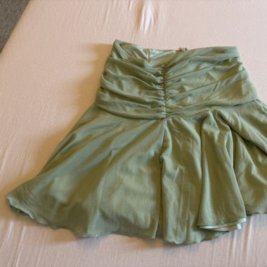 Green cute skirt