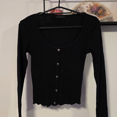 Top in maglia nero