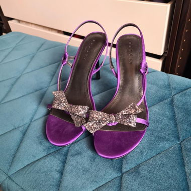 Sandro Sandals Bow Purple