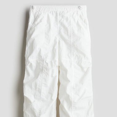 Weisse Parachute Pants