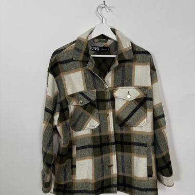 ZARA Plaid Shacket