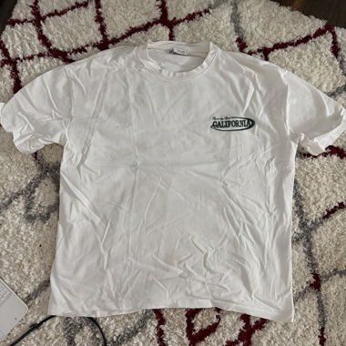 ZARA T-Shirt California 1980 White EU Size M