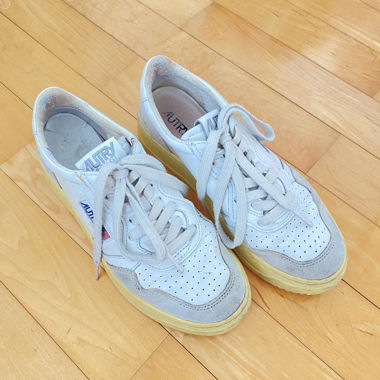 Baskets en cuir blanches Autry